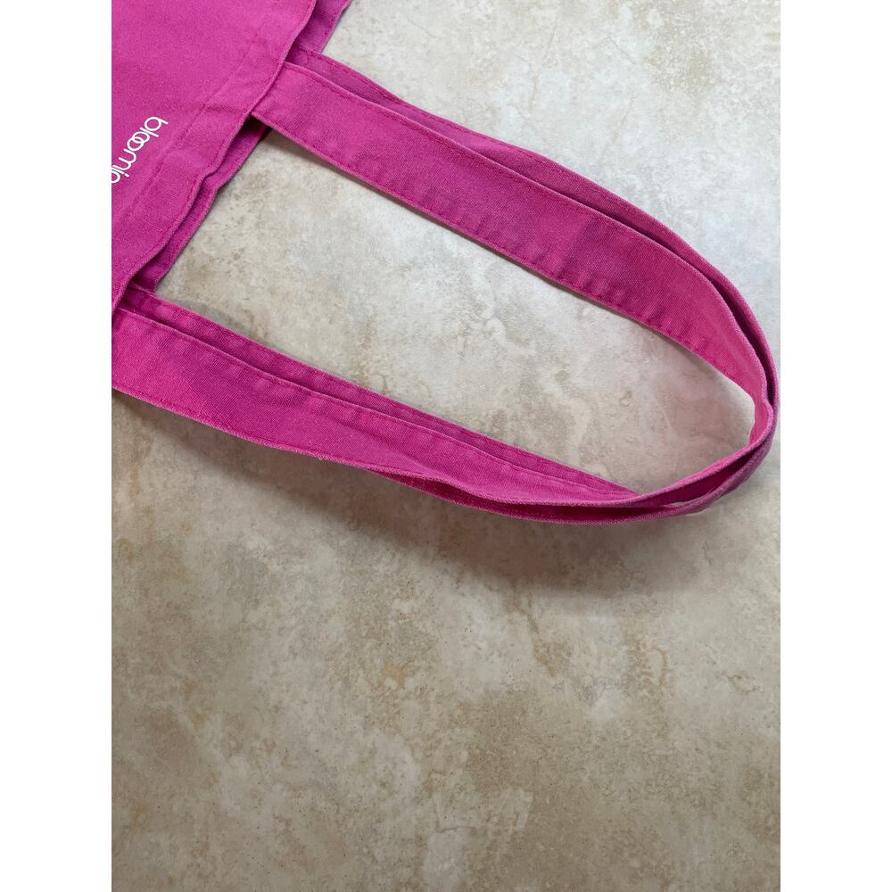 Bloomingdale’s Bag Tote Beauty Pink Medium Canvas Shopper Reusable Collectible - Picture 6 of 10